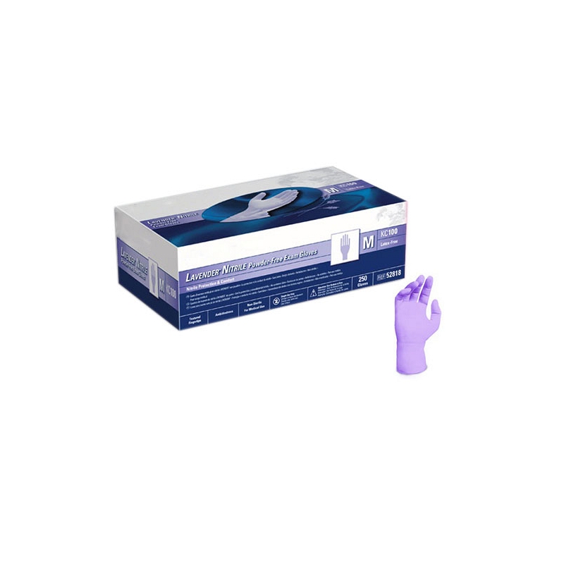 LAVENDER Nitrile Powder-Free Exam Gloves