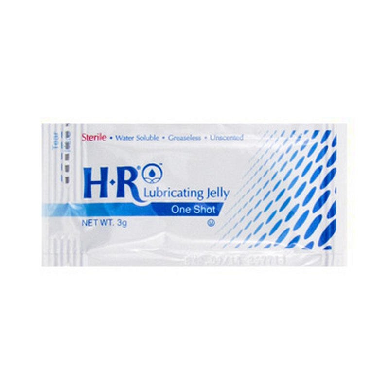 HR Lubricating Jelly.  3gram One Shot packet.  Sterile