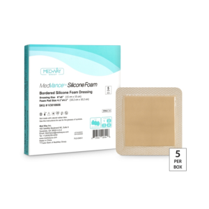 MedVance Bordered Silicone 6" x 6" Foam Dressing
