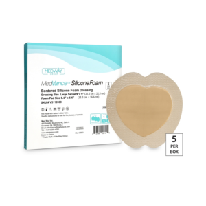 MedVance Bordered Silicone 9" x 9" Foam Dressing