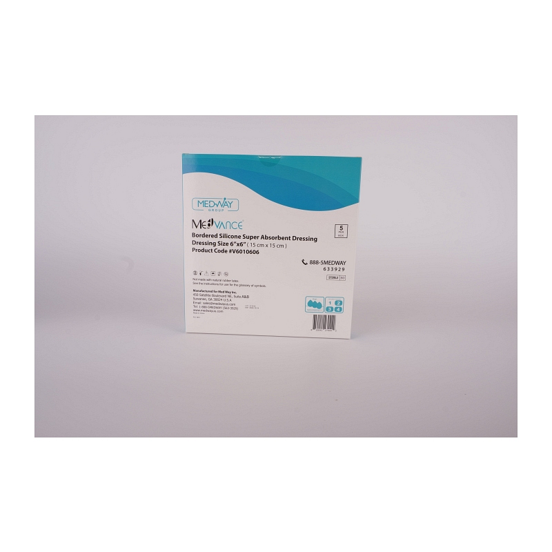 MedVance Bordered Silicone Super Absorbent Dressing
