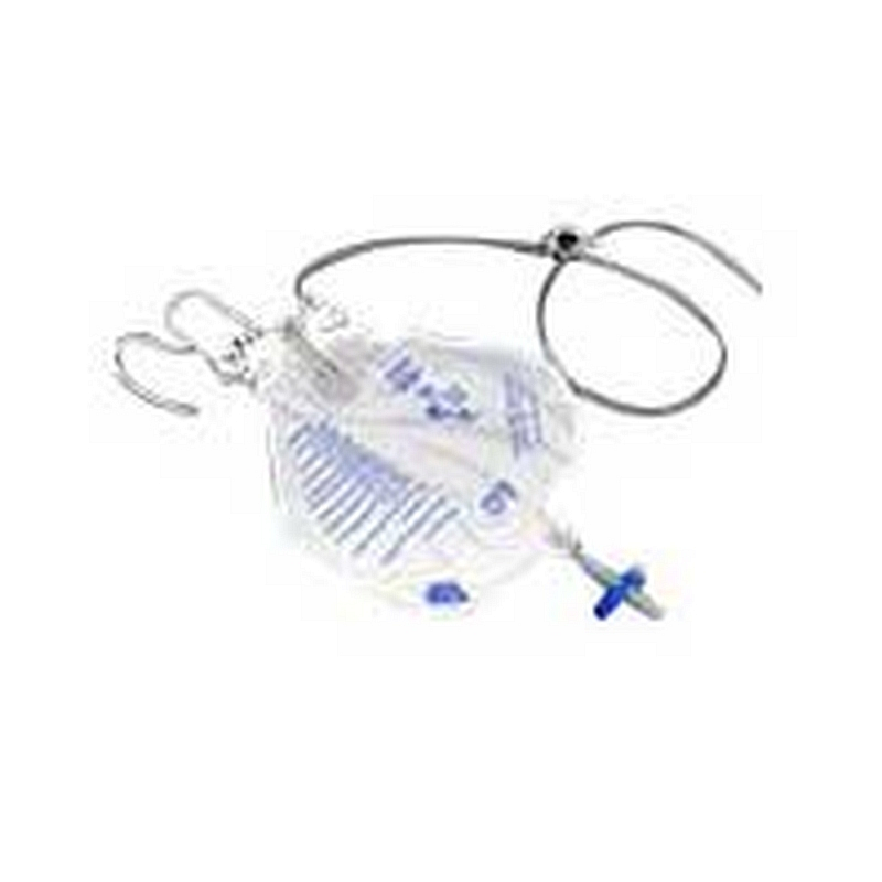 2000 ml drain bag has anti-reflux chamber or flutter valve to help reduce the risk of infection by preventing backflow. Empties easily with convenient t-tap valve. Features air vent