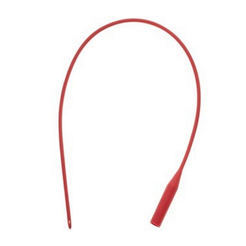 16 Fr Red Rubber Straight Intermittent