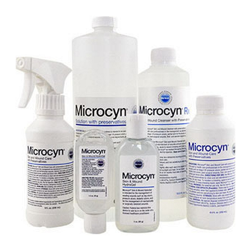 Microcyn skin and wound care with preservatives