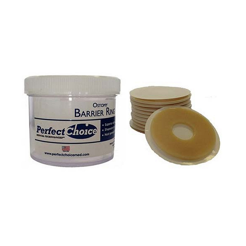 2" Hydrocolloid Skin Barrier Rings.  Unique advanced absorption ability that provides excellent skin protection. Wicks away body fluids and forms a secure waterproof barrier seal.  Can be shaped or molded to get that perfect fit.