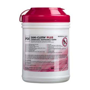 Sani-cloth Plus Germicidal Disposable Wipes 6 x 6-3/4 Large