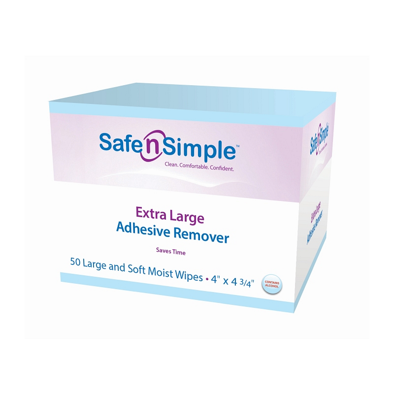 Safe N Simple Extra Large Adhesive Remover Wipe