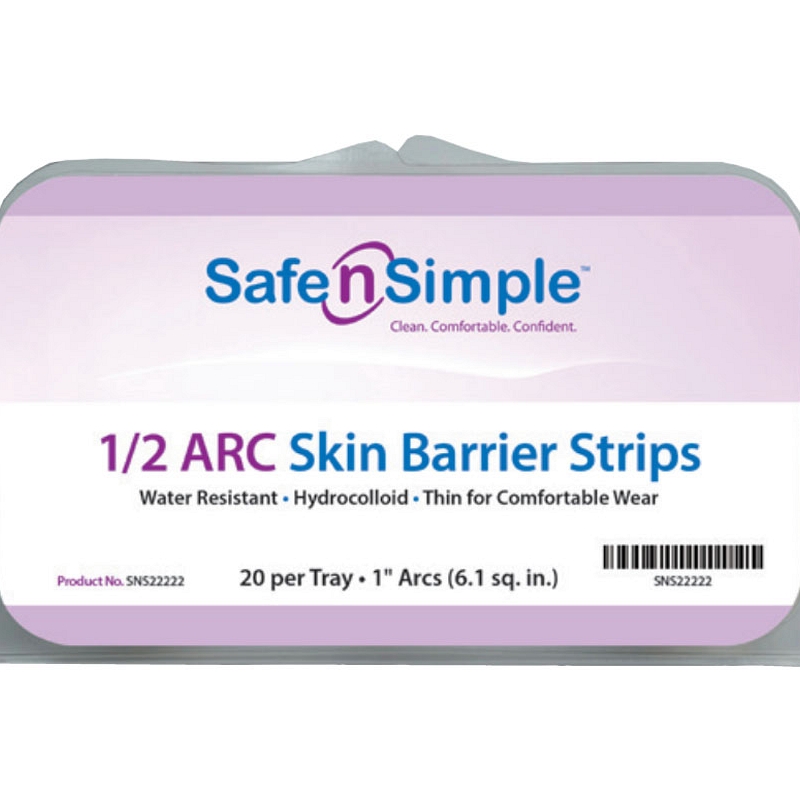 SecureWear 1/2" Arc Skin Barrier Strips