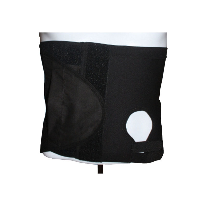 SecureWear Security Black 6" Support Belt With Opening Large