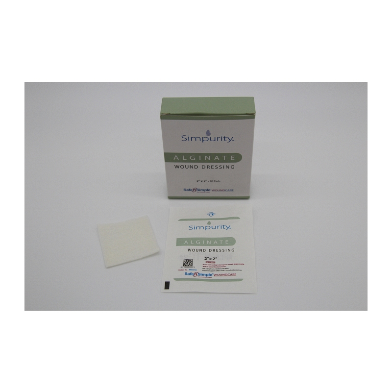 Simpurity Alginate 2" x 2" pad.