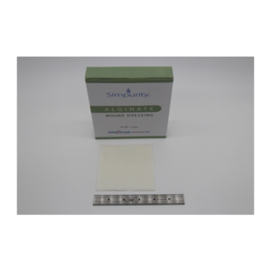 Simpurity Alginate 4 x 4 pad.
