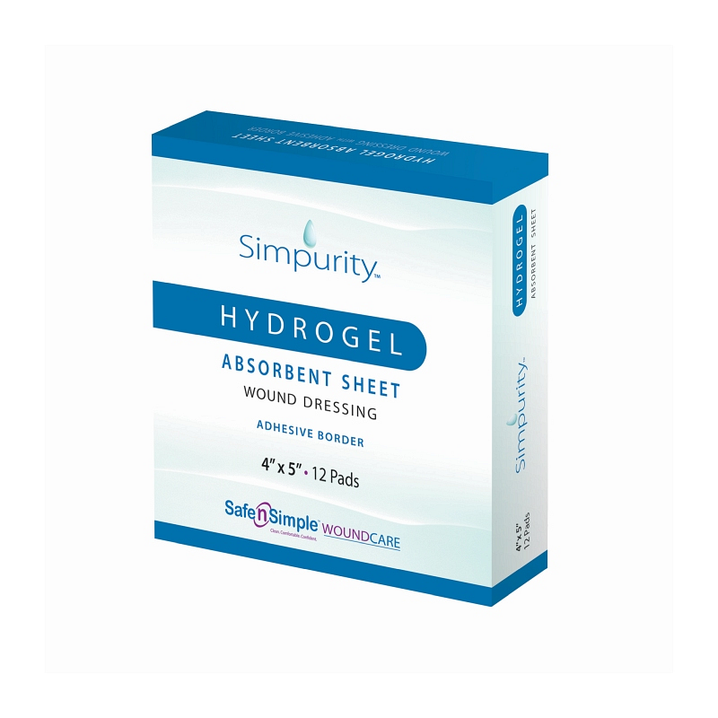 Simpurity Hydrogel Dressing with Adhesive Border