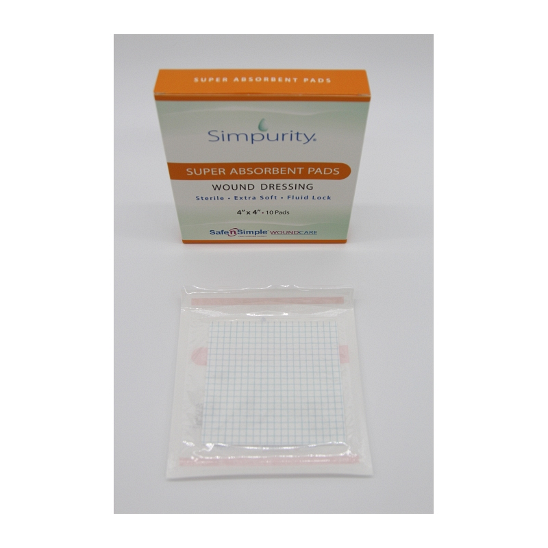 Simpurity Super Absorbent Pad Wound Dressing