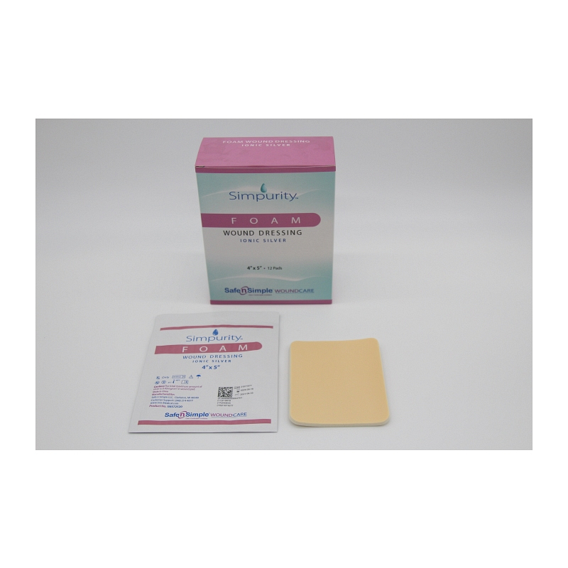 Safe N Simple Simpurity Foam with Silver 4" x 5".