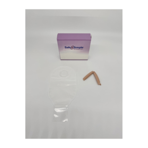 Securi-T USA 12" Drainable Pouch Transparent 1 Curved Tail Closure