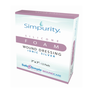 Simpurity Foam Wound Dressing Silver Silicone