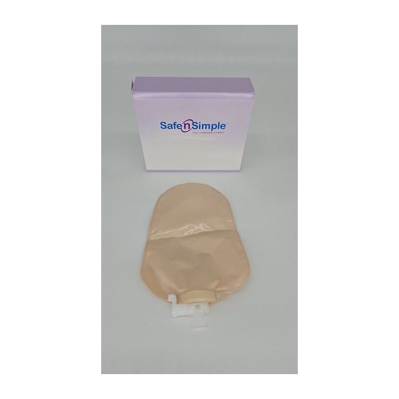 Securi-T USA 10" Urinary Pouch Opaque Flip-Flow Valve (includes 10 caps 1 Night Adapter)