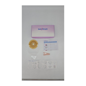Securi-T USA 12" 1-Piece Extended Wear Drainable Pouch Pre-Cut 7/8" Transparent 1 Curved Tail Closure