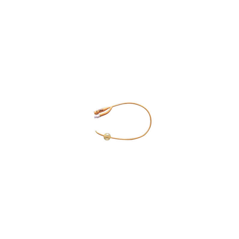 pureGold Coude/Tiemann 2-Way Latex Foley Catheter 16 Fr 30 cc