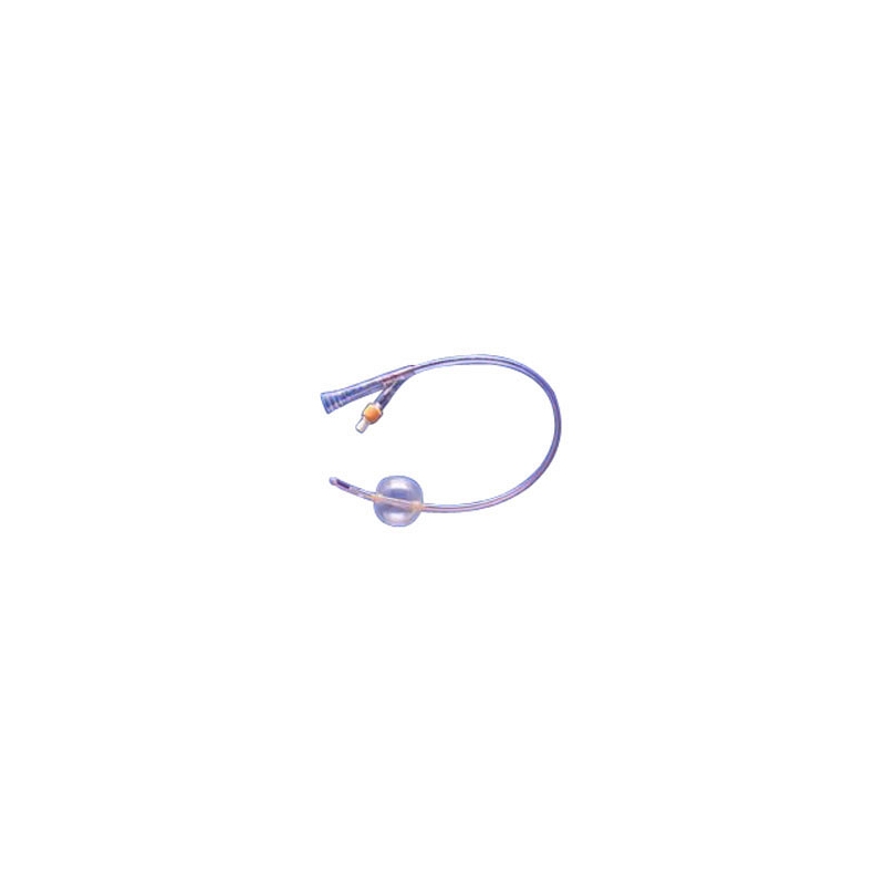 Soft Simplastic Coude 2-Way Foley Catheter 22 Fr 30 cc