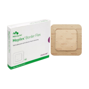 Mepilex Border Flexible Self-Adherent Absorbent Bordered Foam Dressing