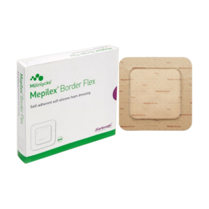 Mepilex Border Flexible Self-Adherent Absorbent Bordered Foam Dressing