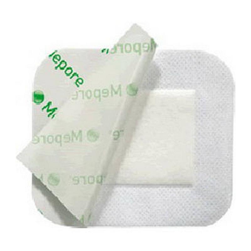 Mepore is an all-in-one absorbent surgical dressing. Sterile low-adherent pad protects healing wound and conforms to the body even in awkward areas. High air permeability allows the wound to breath. 3.6" x 6".