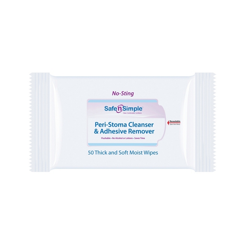 Safe n simple adhesive remover wipe