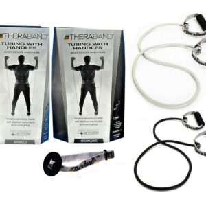 TheraBand Tubing with Soft Handles and Door Anchor