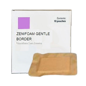 ZeniMedical ZeniFoam Gentle Border Polyurethane Foam Dressing with Silicone Adhesive Border