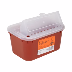 SHARPS CONTAINER 1 GALLON RED 1/EA