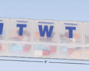 Weekly Classic Pill Planner, 2XL